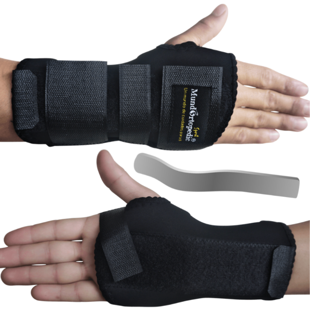 MUÑEQUERA BILATERAL CLASICA UNA PLATINA