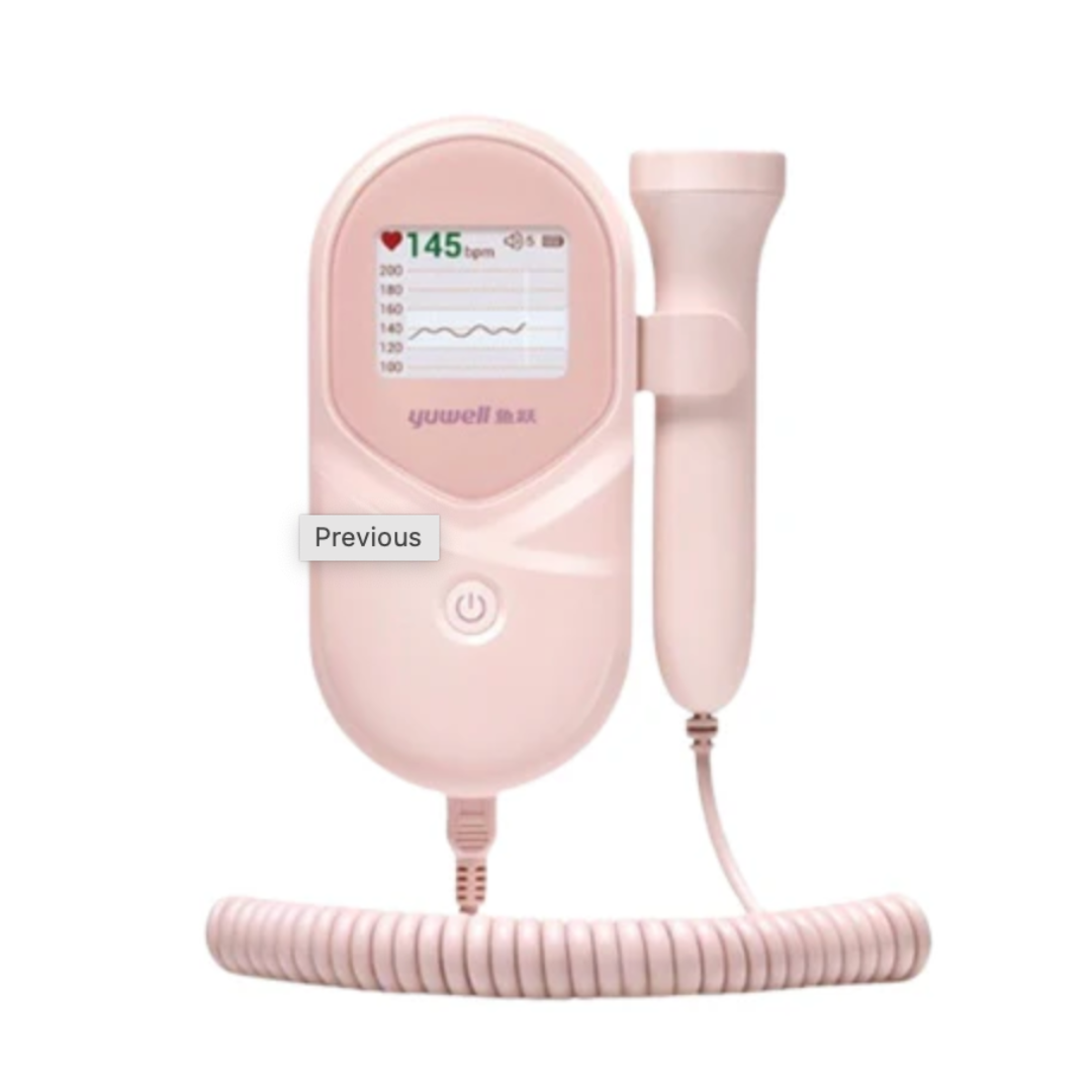 Doppler Monitor profesional de frecuencia cardíaca fetal, Yuwell