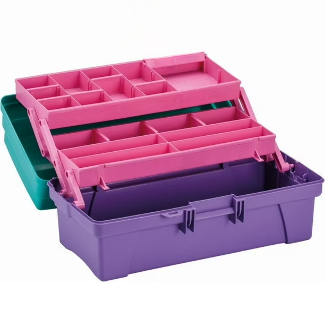 CAJA ORGANIZADORA DE ENFERMERÍA, BOTIQUÍN 14 TURQ-LILA