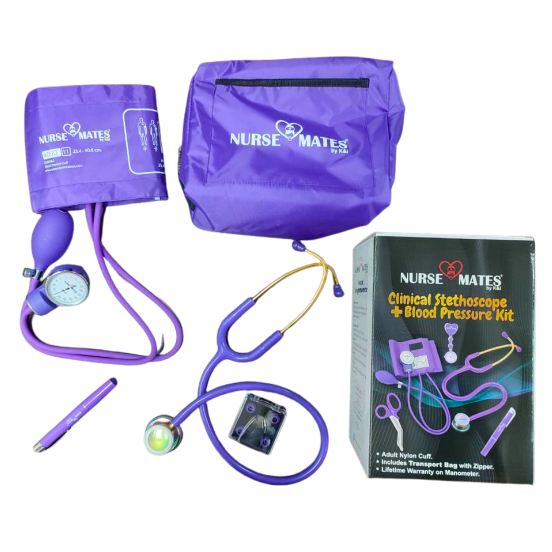 Kit Tensiómetro + Estetoscopio Clínico Dual, Nurse Mates