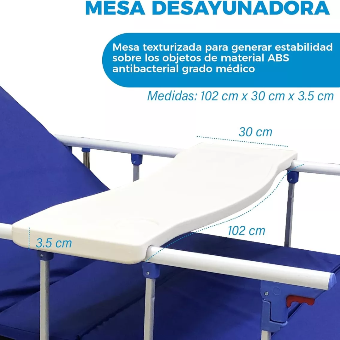 Cama Hospitalaria Manual de 2 Funciones