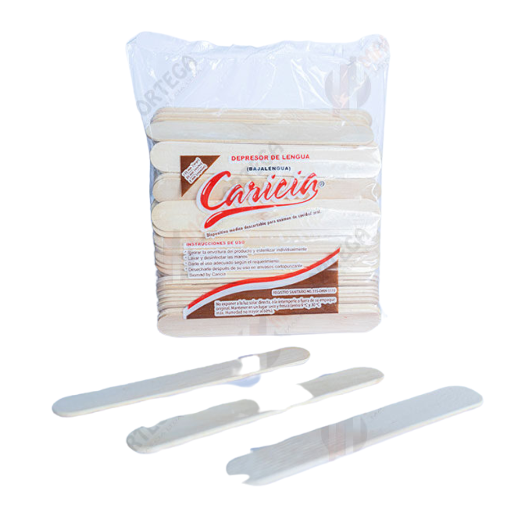 Depresor para la Lengua (Bajalengua) - 100 UNIDADES