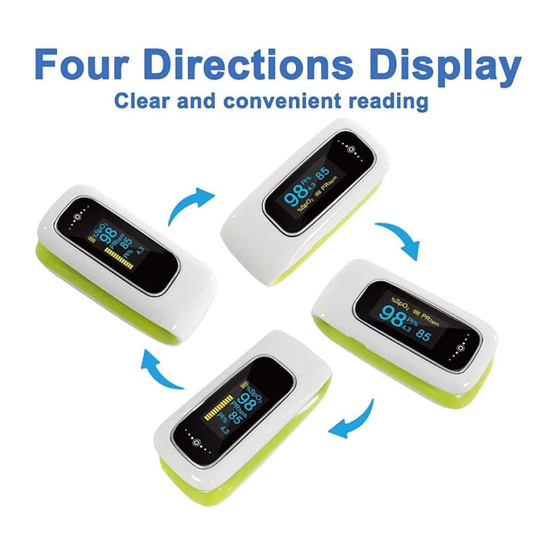 Oxímetro de pulso recargable, medidor de oxígeno en sangre SmileCare oxímetro de dedo