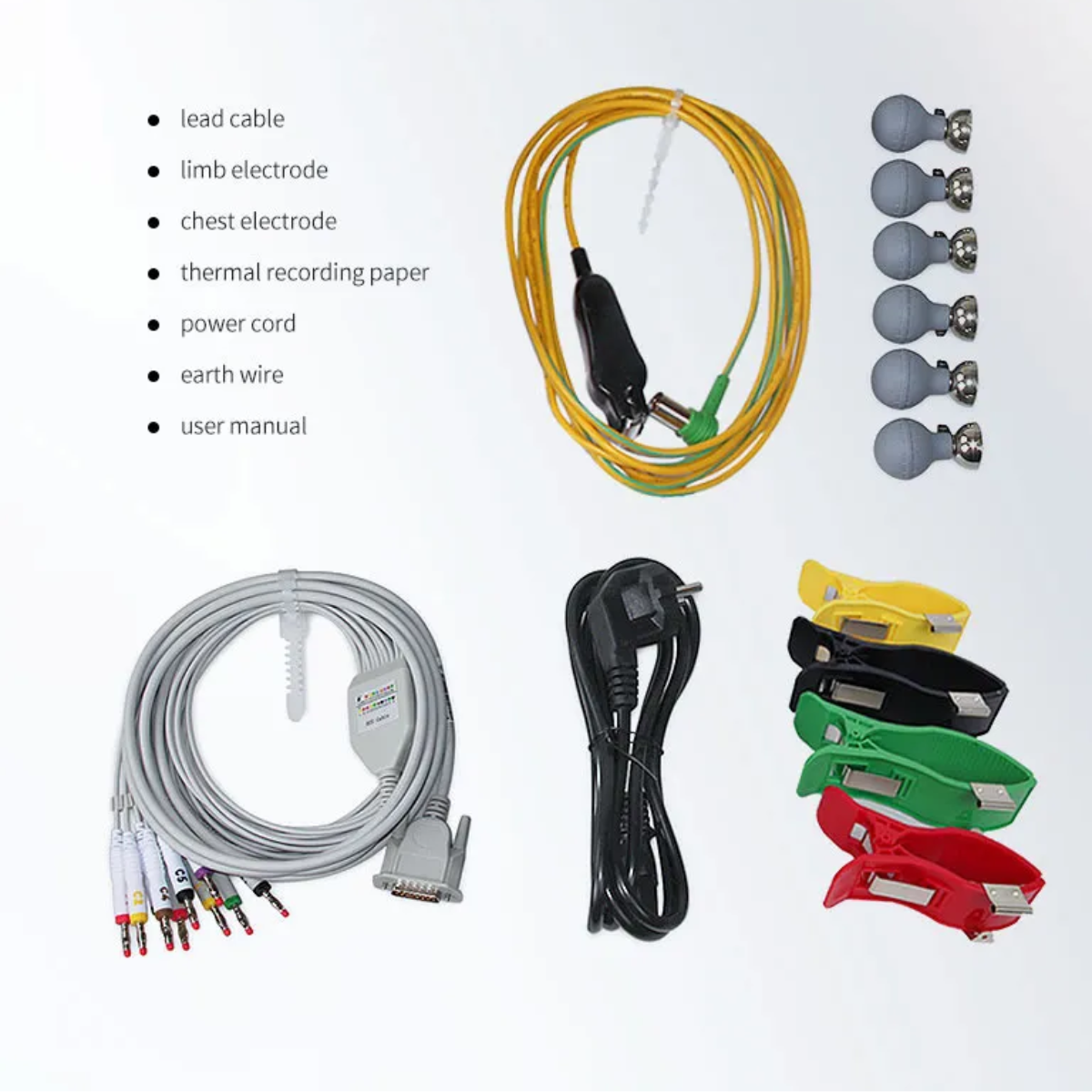 ELECTROCARDIÓGRAFO PORTÁTIL CONTEC ECG600G DE 6 CANALES Y 12 DERIVACIONES