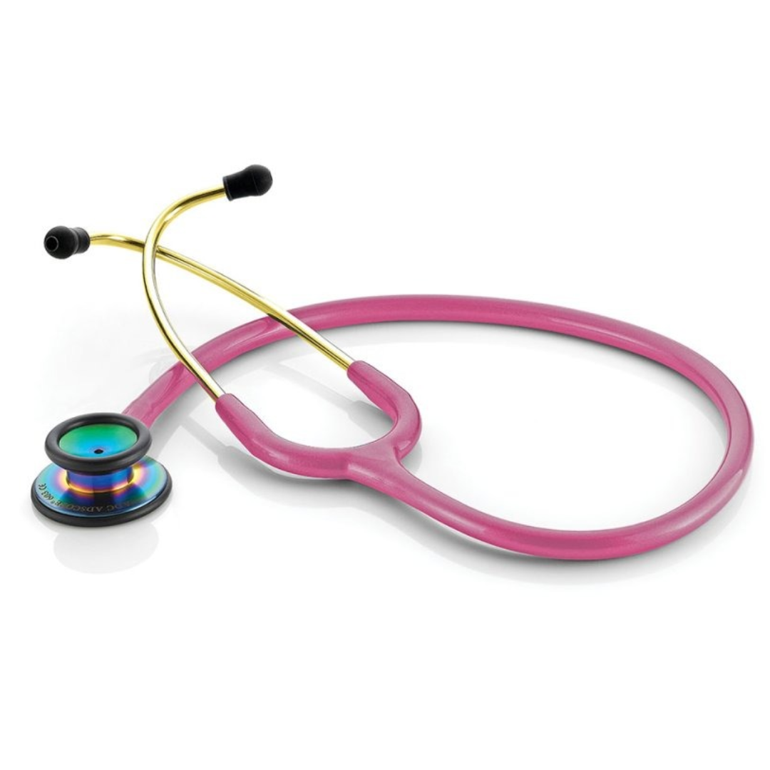 Adscopio® 603 Estetoscopio clínico, frambuesa irisdencente