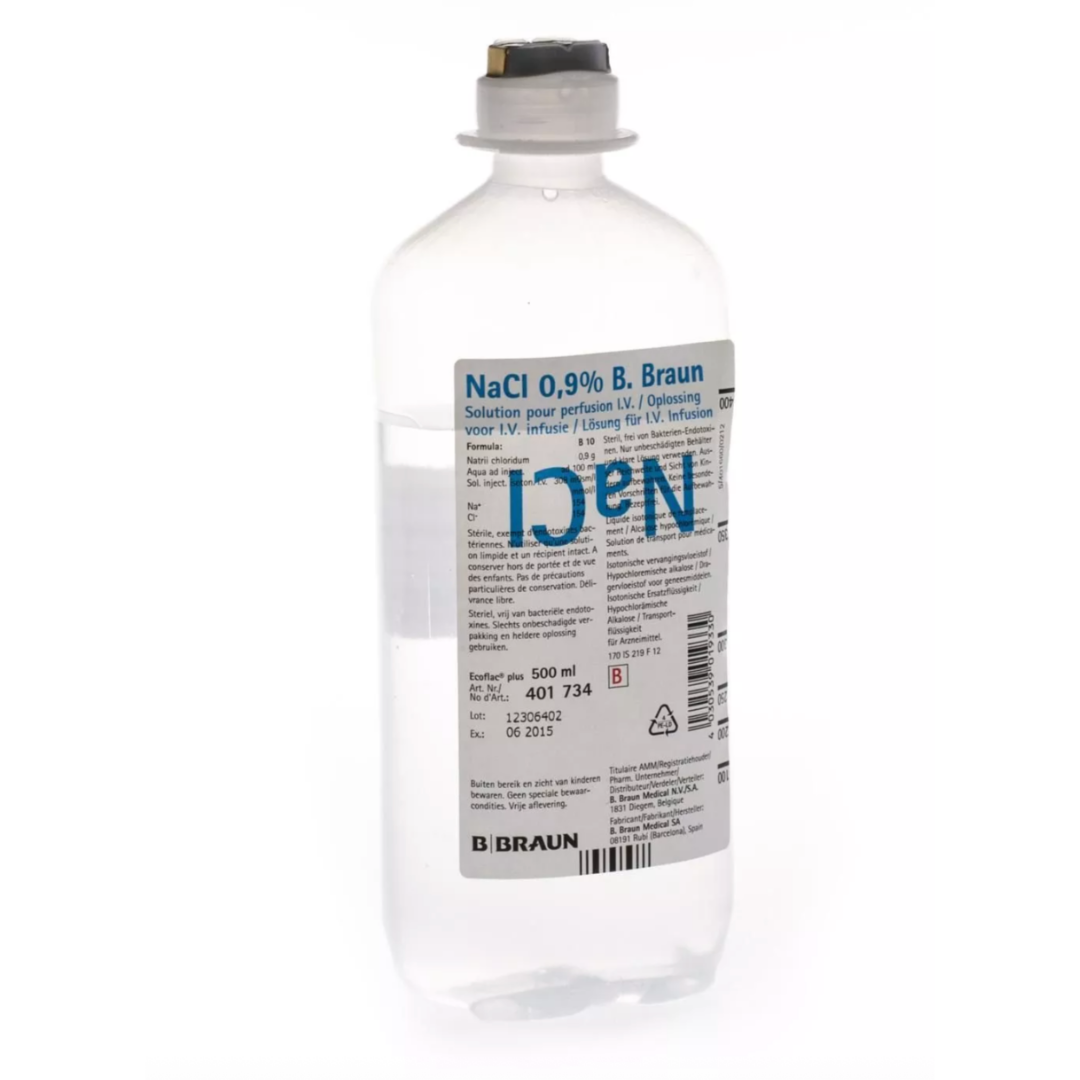 CLORURO DE SODIO 0,9 % DE 500 ML ECOFLAC BRAUN