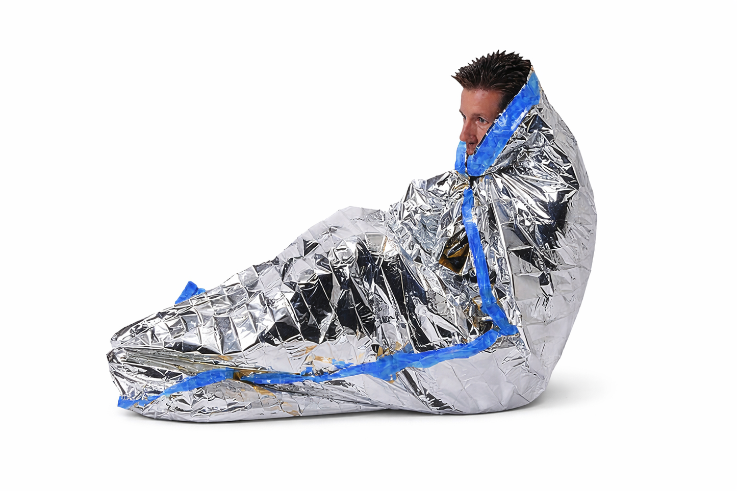 SLEEPING EQUIPOS COT EMERGENCIA 90 X 210 CM HEAT/COLD tipo saco aluminizado