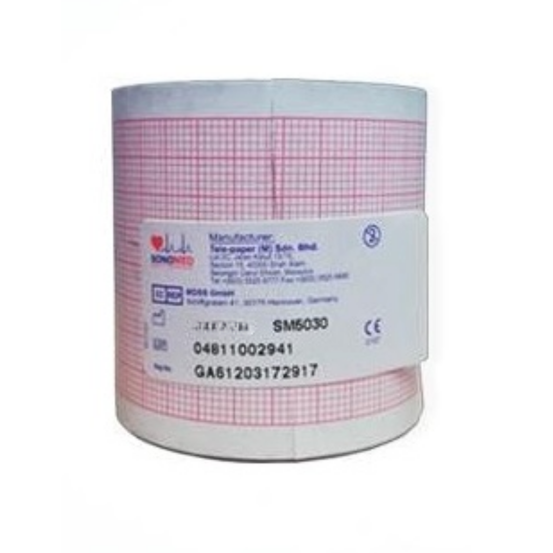 Papel para ECG 50 mm*30m*16mm Electrocardiografo