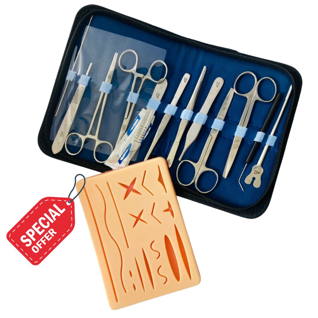 KIT DE ENTRENAMIENTO DE SUTURA, KIT DE DISECCIÓN + PAD