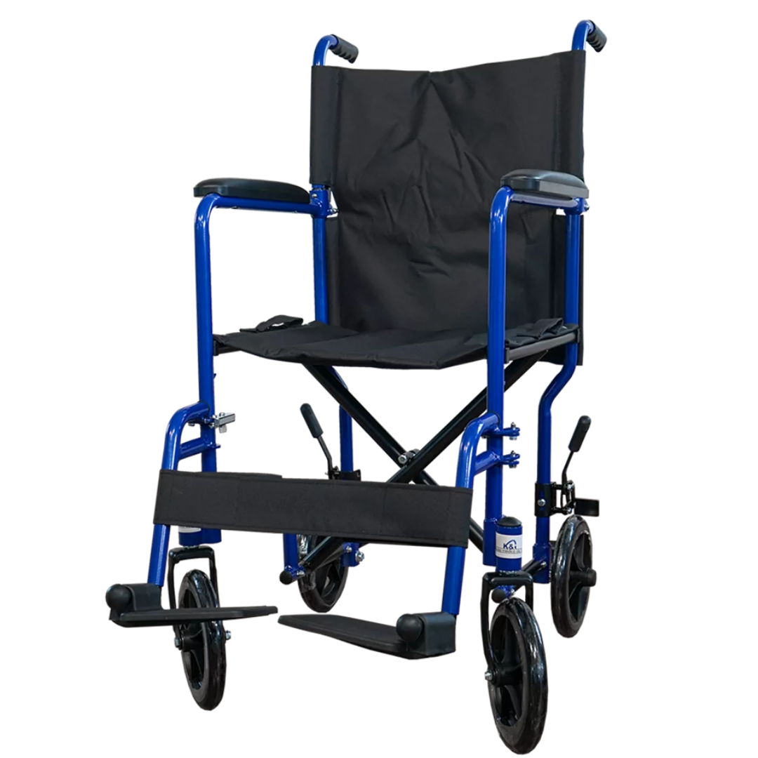 SILLA DE TRANSPORTE DE ALUMINIO – AZUL, K&I