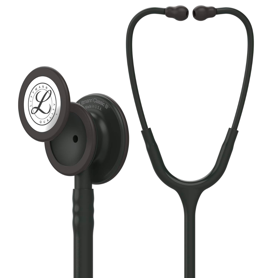 3M Littmann Classic III - 5803 campana Black Edition, tubo negro,