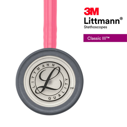 3M Littmann Classic III - 5633 tubo rosa, campana gris