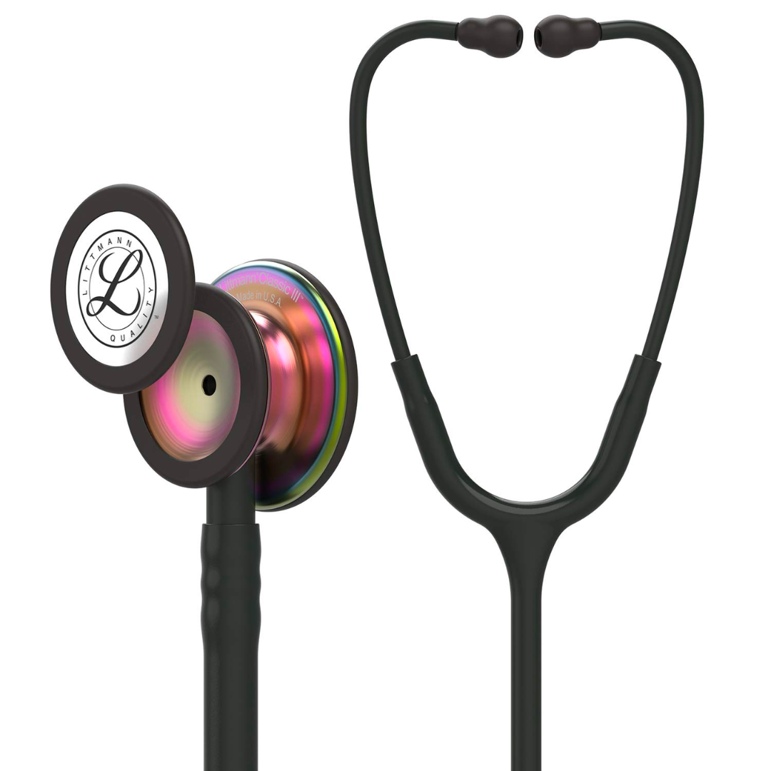 3M Littmann Classic III - 5870 tubo negro acabado arcoiris