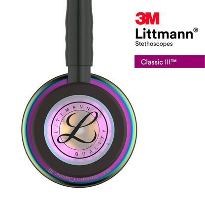 3M Littmann Classic III - 5870 tubo negro acabado arcoiris