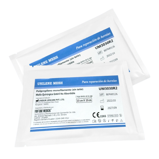 MALLA PROLENE 7.5 CM X 15 CM TYPE R2
