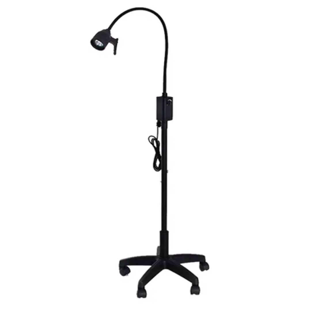 Lampara pedestal led examinación, negra