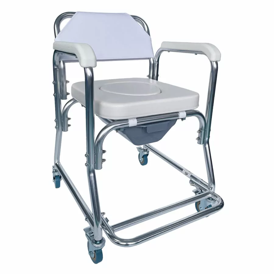 SILLA DE BAÑO CON INODORO Y RUEDAS – SILLA SANITARIA K&I