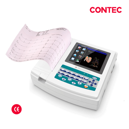 ELECTROCARDIÓGRAFO DE 12 CANALES CONTEC ECG1200G CON ANÁLISIS AUTOMÁTICO