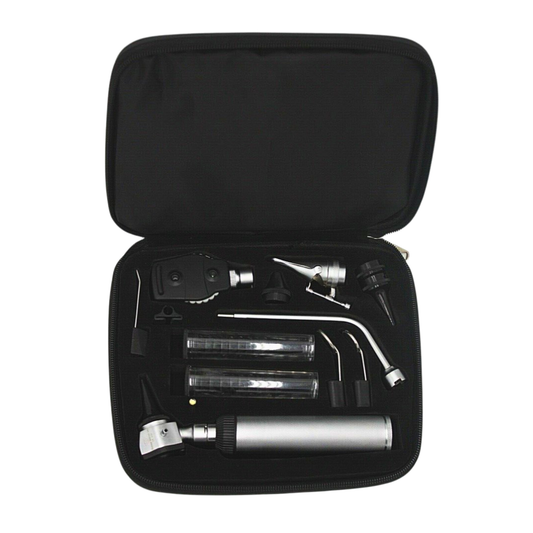 EQUIPO DE DIAGNÓSTICO MÉDICO PROFESIONAL | OTOSCOPIO, OFTALMOSCOPIO, RINOSCOPIO E ILUMINADOR CLÍNICO