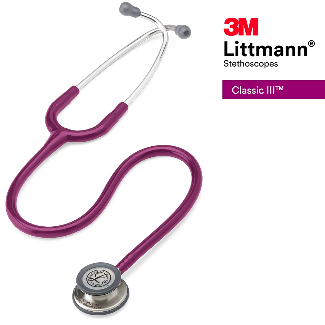 3M Littmann Classic III - 5831 - Estetoscopio tubo color ciruela