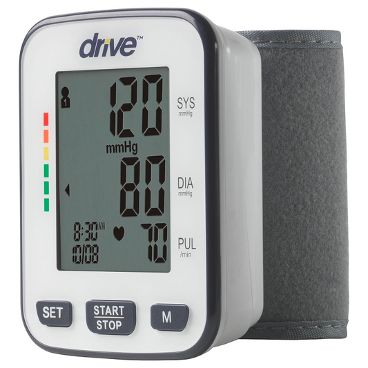 Drive Medical - Tensiómetro automático de lujo, color blanco, muñeca