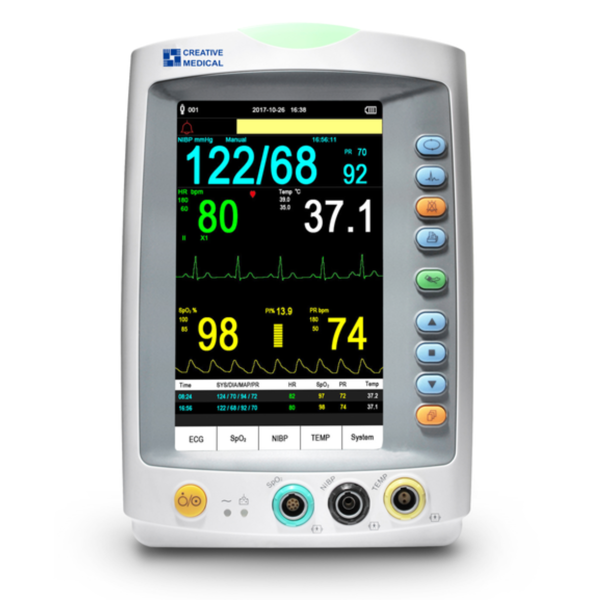 MONITOR DE SIGNOS VITALES TÁCTIL LEPU MEDICAL PC900PLUS CON MONITOREO MULTIPARÁMETROS