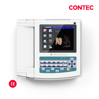ELECTROCARDIÓGRAFO DE 12 CANALES CONTEC ECG1200G CON ANÁLISIS AUTOMÁTICO