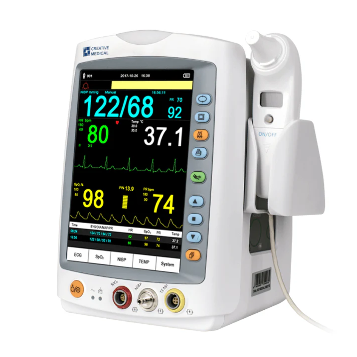 MONITOR DE SIGNOS VITALES TÁCTIL LEPU MEDICAL PC900PLUS CON MONITOREO MULTIPARÁMETROS