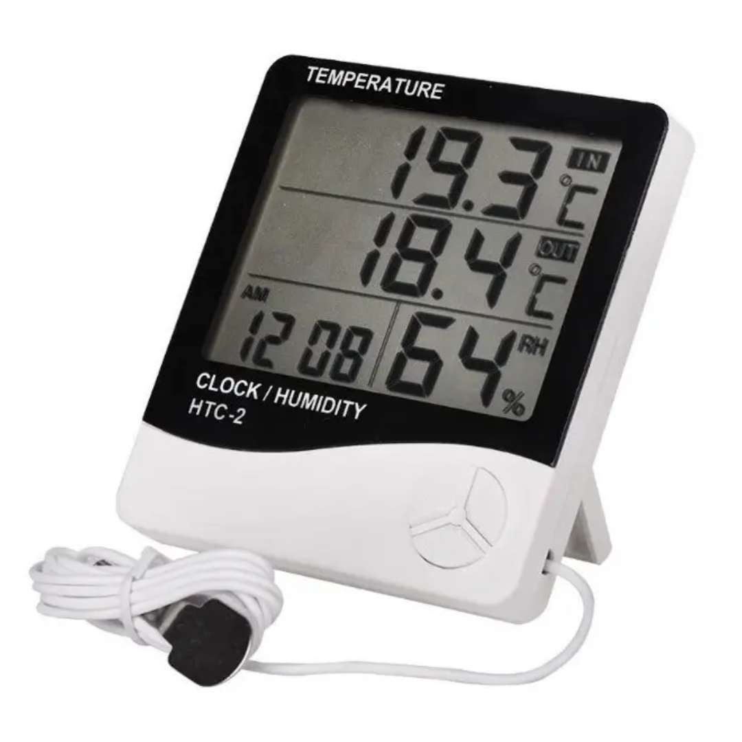 TERMOHIGRÓMETRO DIGITAL HTC-2 CON SONDA 1 METRO – TEMPERATURA Y HUMEDAD