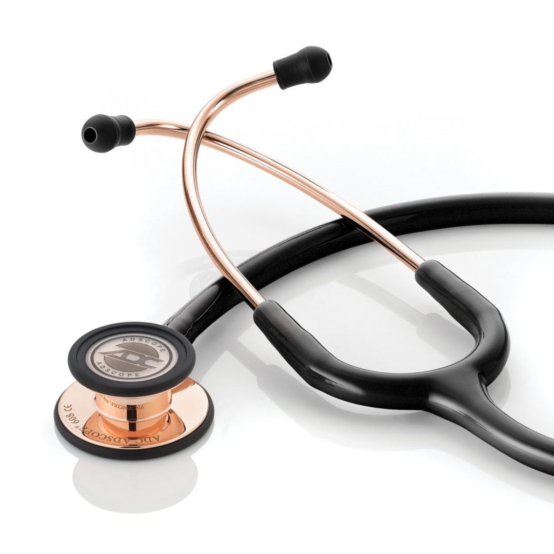 Adscope® 608 Clinician Stethoscope, rose gold/black