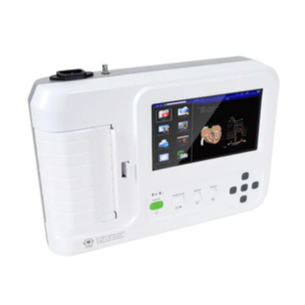 ELECTROCARDIÓGRAFO PORTÁTIL CONTEC ECG600G DE 6 CANALES Y 12 DERIVACIONES