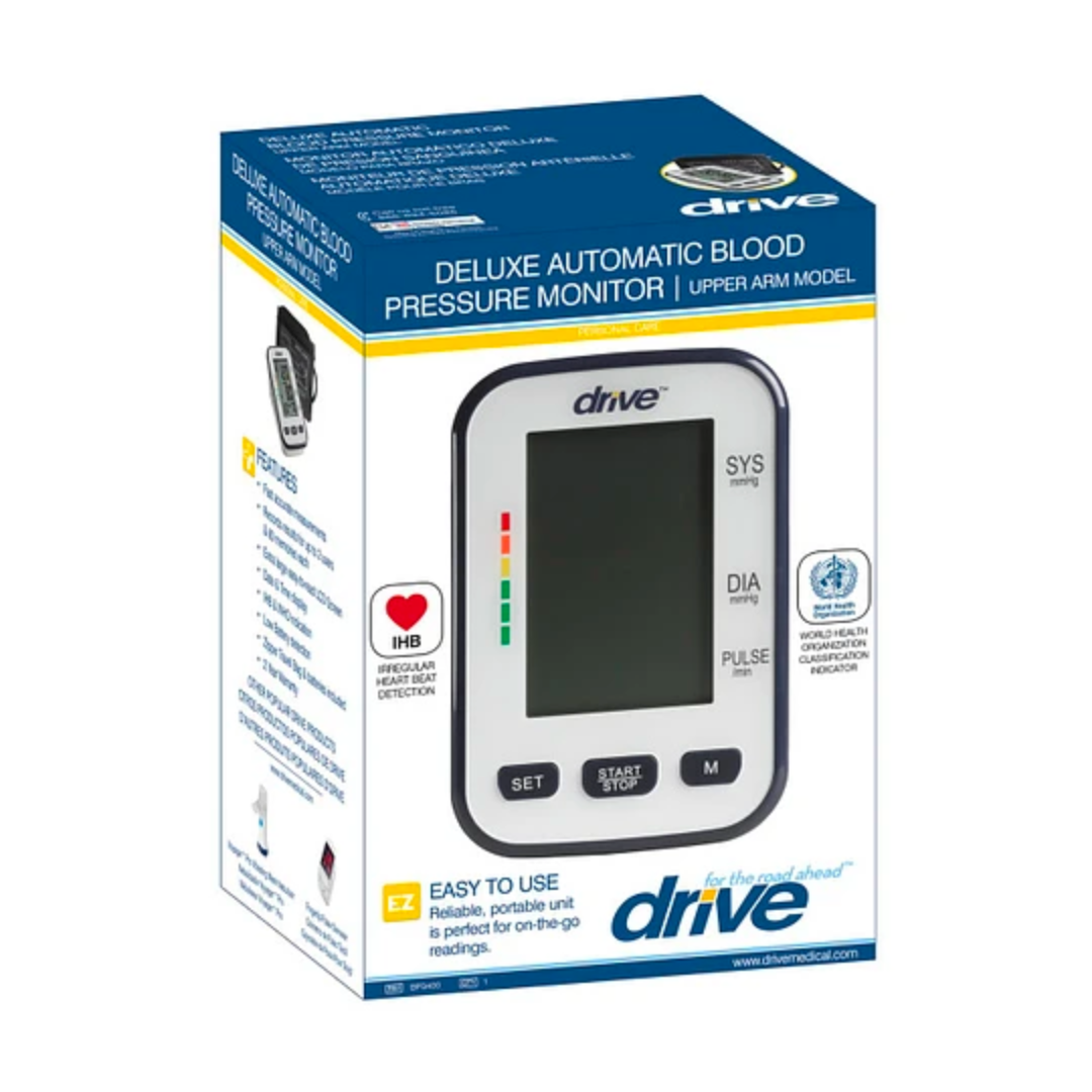 Drive Medical - Tensiómetro automático de lujo, color blanco, muñeca