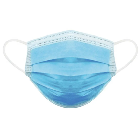 MASCARILLA QUIRURGICA INFANTIL CELESTE X 50 UNIDADES