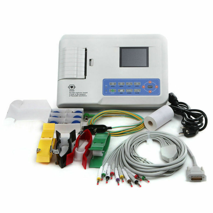 ELECTROCARDIÓGRAFO PORTÁTIL CONTEC ECG-300G DE 3 CANALES Y 12 DERIVACIONES