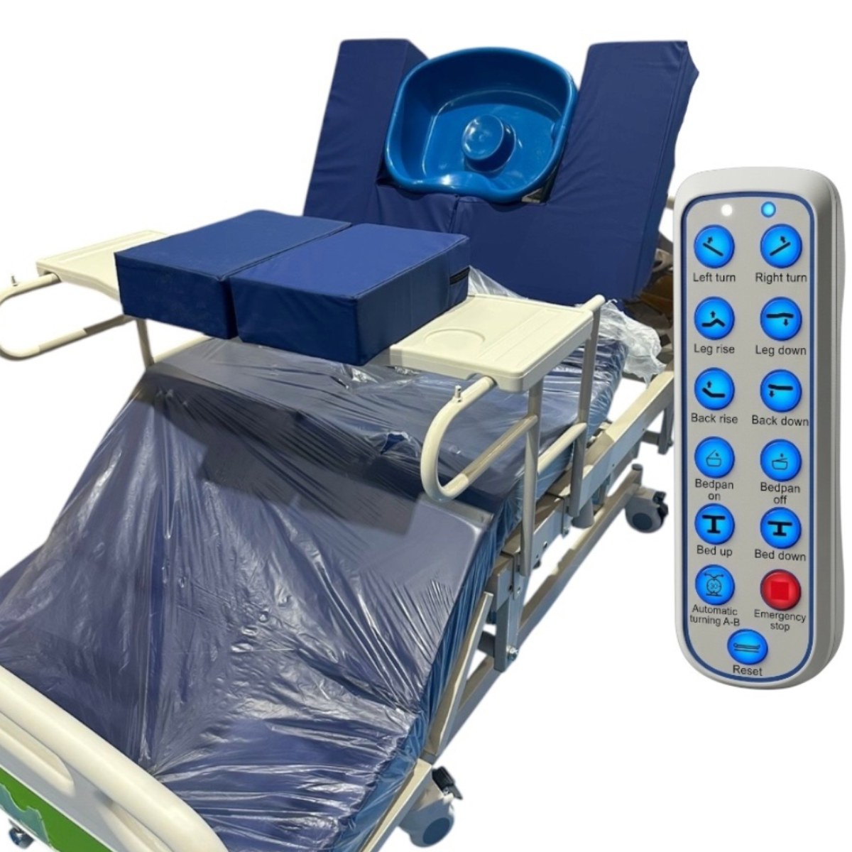 Cama Hospitalaria Eléctrica de 6 Funciones | Multifunción para Cuidado en Casa