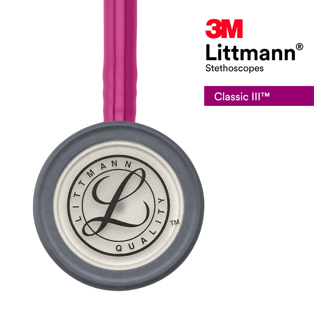 3M Littmann Classic III - 5648 tubo frambuesa campana gris