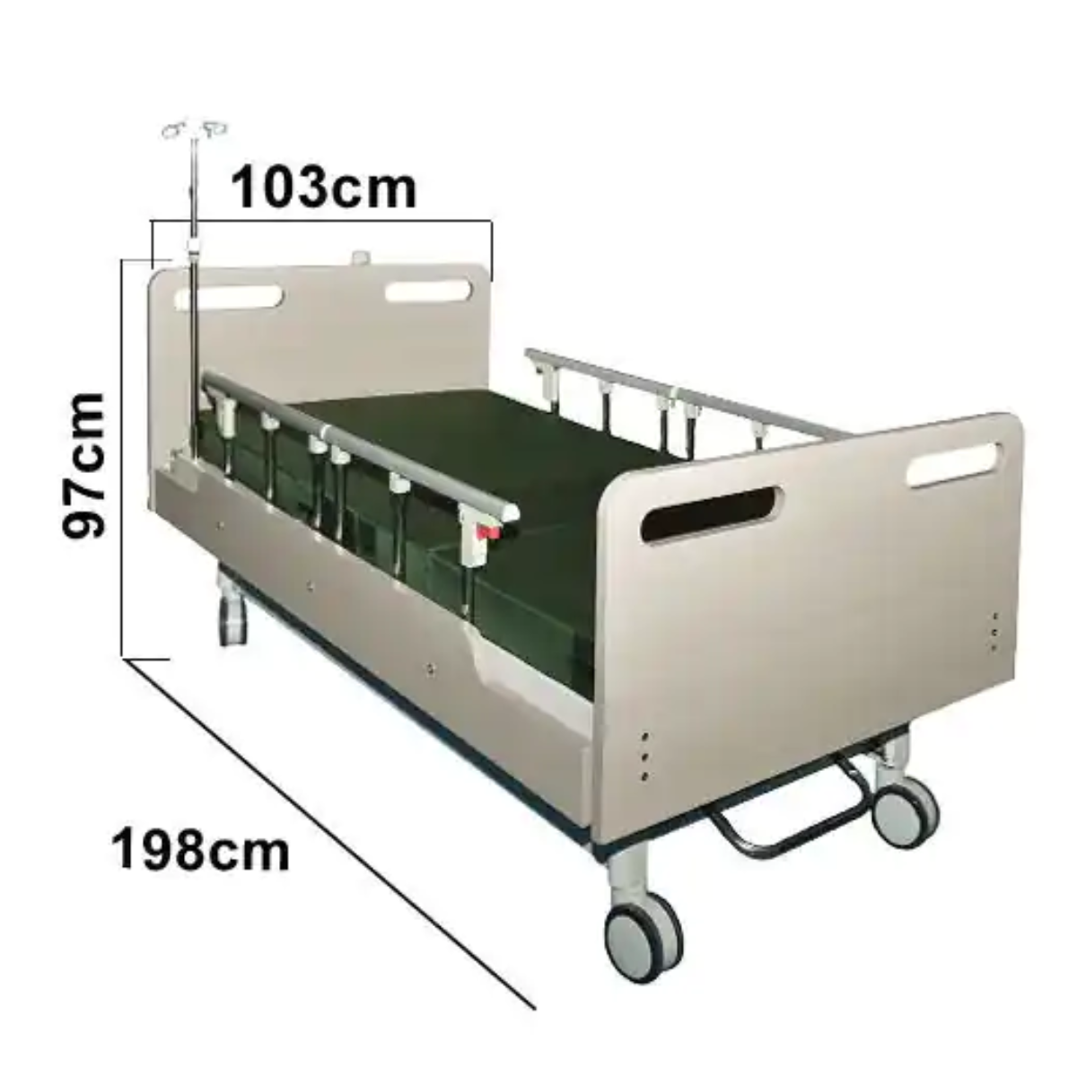 CAMA HOSPITALARIA ELÉCTRICA HOMECARE 2 FUNCIONES CAPACIDAD 250 KG