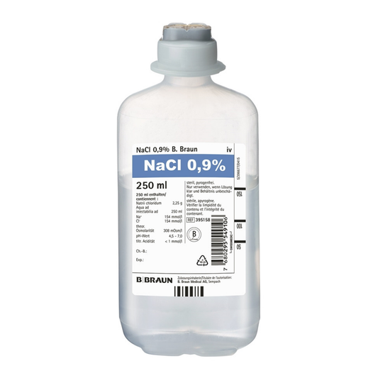 CLORURO DE SODIO 0,9 % DE 250 ML ECOFLAC BRAUN