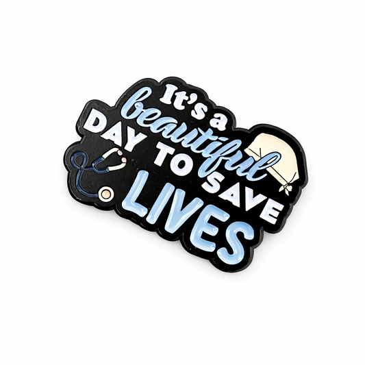 Pin Broche Motivacional Save Lives