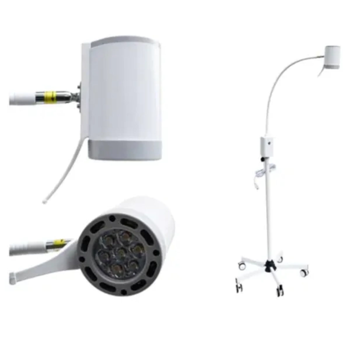 LÁMPARA DE EXAMINACIÓN LED TIPO PEDESTAL BLANCA