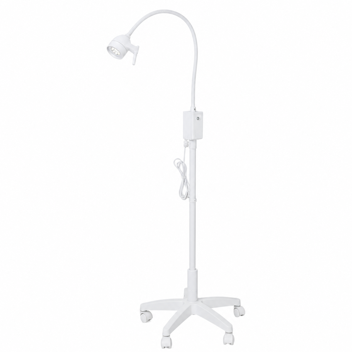 LÁMPARA DE EXAMINACIÓN LED TIPO PEDESTAL BLANCA