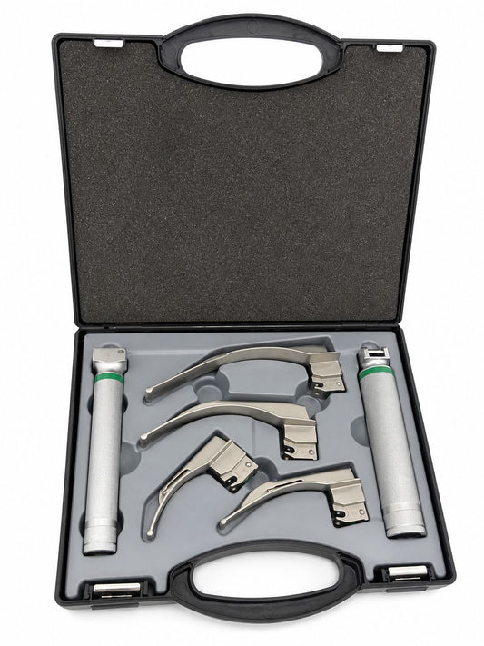 SET DE LARINGOSCOPIO MACINTOSH DE FIBRA ÓPTICA ADC